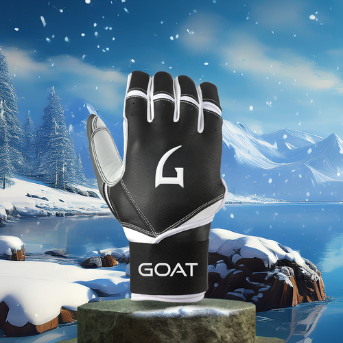 GOAThletic Batting Gloves - Black & White - YOUTH SMALL - NEW
