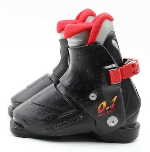 Nordica Super 0.1 Kid's Ski Boots - Size 12.5 / Mondo 18.5 Used