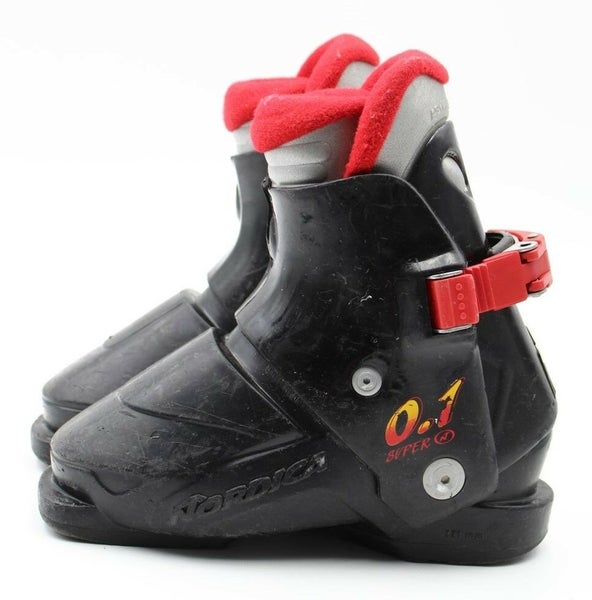 Nordica Super 0.1 Kid's Ski Boots - Size 12.5 / Mondo 18.5 Used