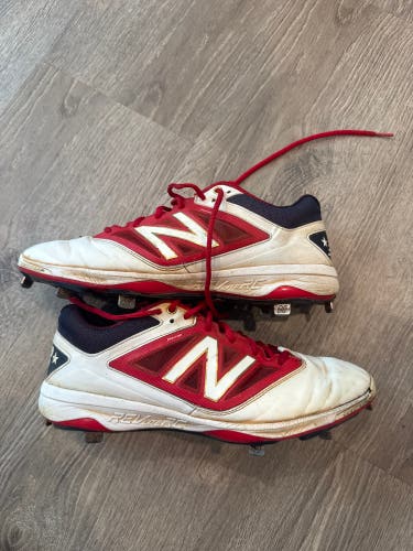 White Men's Size M 11.5 (W 12.5) Adult New Balance Low Top Rev lite RC Metal (Used)