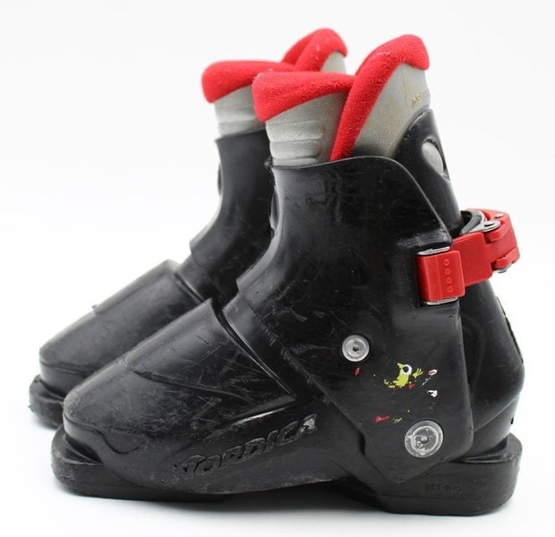 Nordica Super 0.1 Kid's Ski Boots - Size 3.5 / Mondo 21.5 Used