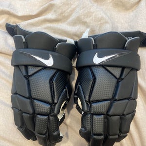 Black Nike Vapor select Lacrosse Gloves 13"