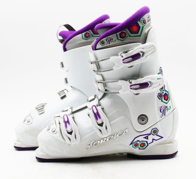 Nordica GP TJ Kids Ski Boots - Size 3.5 / Mondo 21.5 Used