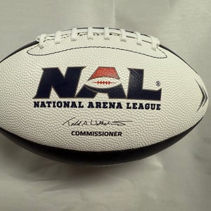 NAL Amarillo Dusters Football Black White Official Game Ball Defunct