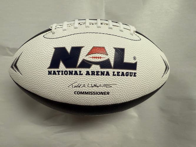 NAL Amarillo Dusters Football Black White Official Game Ball Defunct