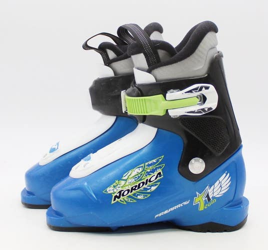 Nordica Firearrow T1 Kids Ski Boots - Size 12.5 / Mondo 18.5 Used
