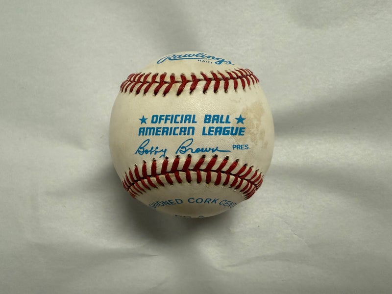 MLB Autographed Boston Red Sox American League Game Ball Mike Greenwell