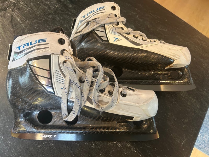 True Custom TF One Piece Goalie Skates size 7.5 (Used)
