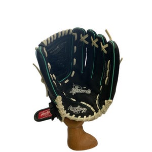 Used Rawlings RH Throw Fastpitch Gloves Black 11 1/2" 11859-S000023565