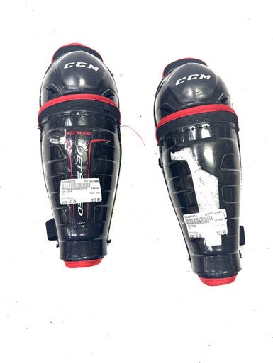 Used CCM EDGE Junior Shin Guards Black 10" 11860-S000294552