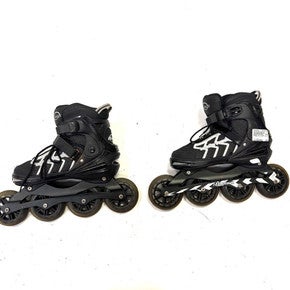 Used BANWEI ADJ 42-44MM  US SZ 9-10.5 Senior Rec Fitness Skates Black Adjustable 11860-C000294539