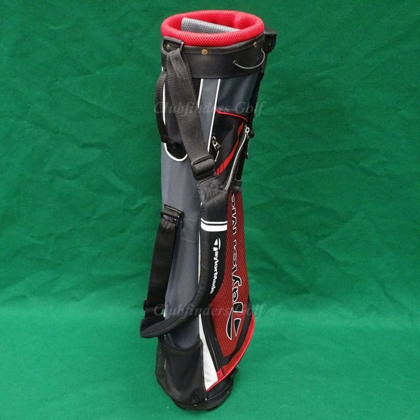 TaylorMade TM16 Quiver Black/Red/Grey Short-Leg Golf Stand Bag (No Raincover)