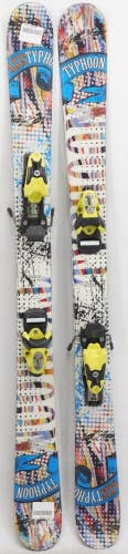 Axis Typhoon Twin Tip Kids Skis with Bindings - 125 cm Used