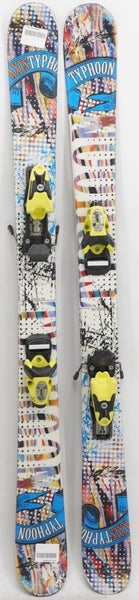Axis Typhoon Twin Tip Kids Skis with Bindings - 125 cm Used