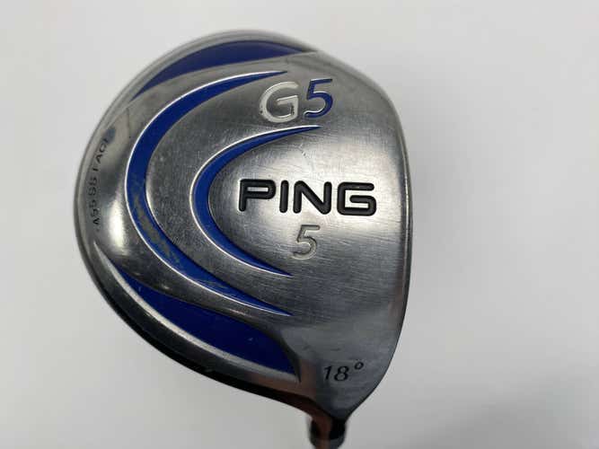 Ping G5 5 Fairway Wood 18* TFC 100 D Soft Regular Senior Graphite Mens RH
