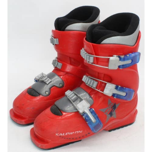Salomon Performa T3 Junior Ski Boots - Size 6 / Mondo 24 Used