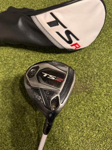 Titleist TS2 15* Fairway Wood, Evenflow T1100 X-Stiff Flex, RH