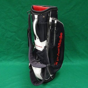 TaylorMade TM16 Stand Bag 5.0 Black/White/Red Golf Stand Bag w/ Raincover *READ*