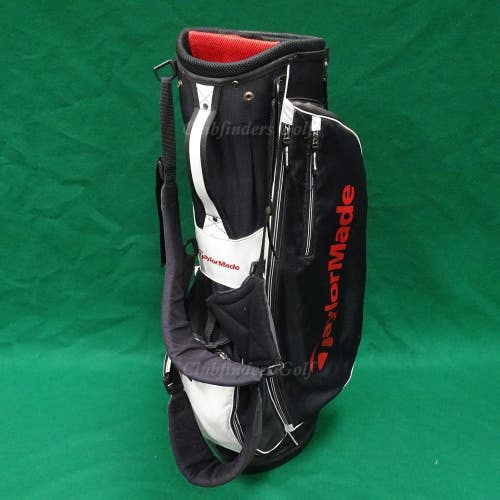 TaylorMade TM16 Stand Bag 5.0 Black/White/Red Golf Stand Bag w/ Raincover *READ*