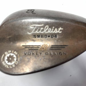 Titleist Vokey Spin Milled Oil Can Lob Wedge 60* 4 True Temper DG Wedge Mens RH
