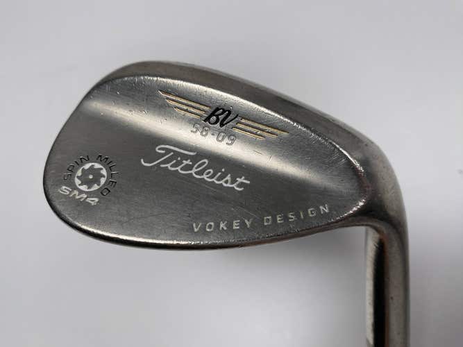 Titleist Vokey Spin Milled SM4 Oil Can Lob Wedge LW 58* 9 Wedge Steel Mens RH