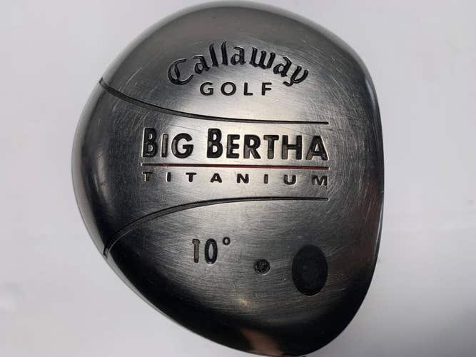 Callaway Big Bertha Titanium Driver 10* RCH 75 Firm Graphite Mens RH