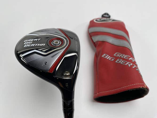 Callaway Great Big Bertha 2015 3 Fairway Wood 15* Rogue 110 MSi 3.3 Stiff  RH HC