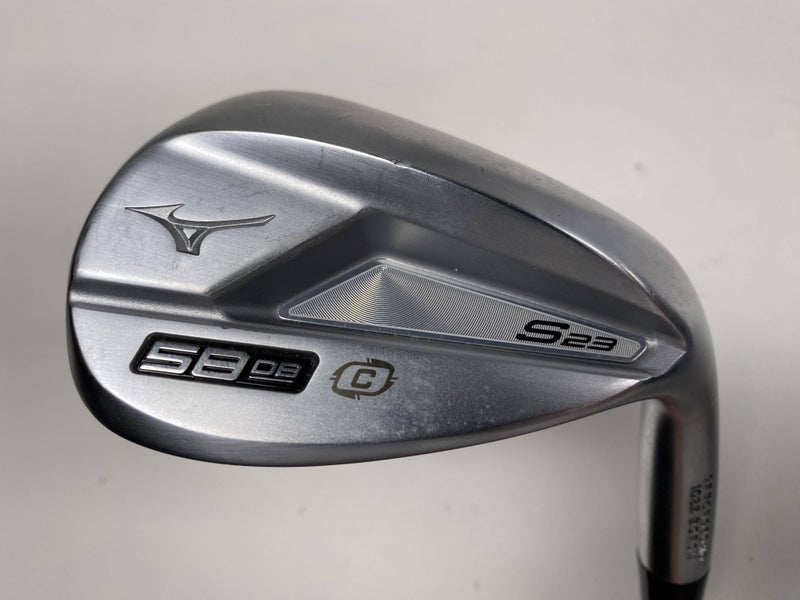 Mizuno S23 Satin Chrome Lob Wedge LW 58* 8 C-Grind KBS Hi-Rev 2.0 115g Mens RH