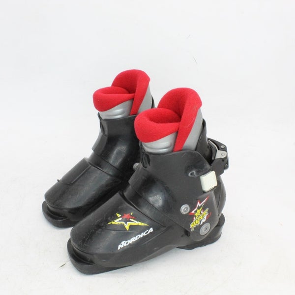 Nordica Super 0.1 Kids Ski Boots - Size 11.5 / Mondo 17.5 Used