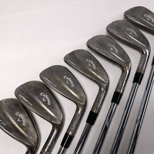 Callaway Apex 18 MB Raw Iron Set 4-PW Accra i Series 115i Stiff Steel Mens RH