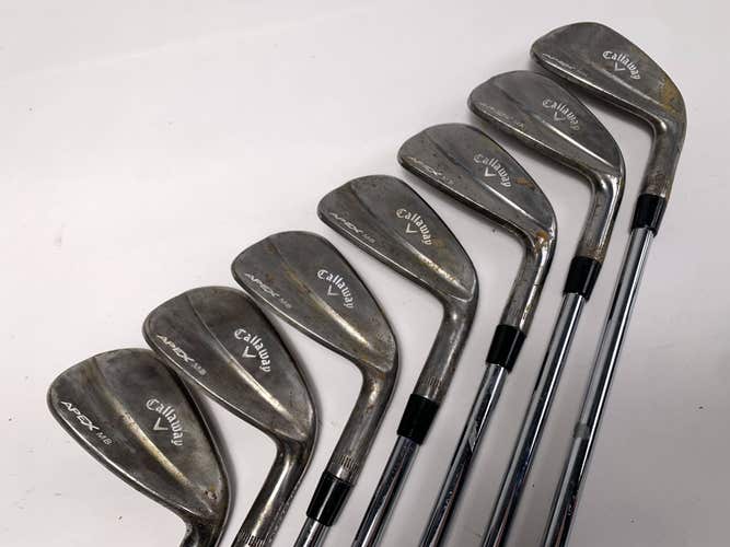 Callaway Apex 18 MB Raw Iron Set 4-PW Accra i Series 115i Stiff Steel Mens RH