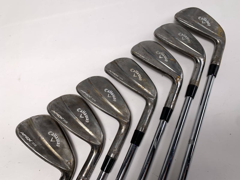 Callaway Apex 18 MB Raw Iron Set 4-PW Accra i Series 115i Stiff Steel Mens RH