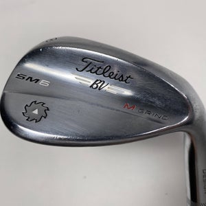 Titleist Vokey SM6 Tour Chrome Lob Wedge LW 58* 8 M-Grind AT SteelFiber Mens RH