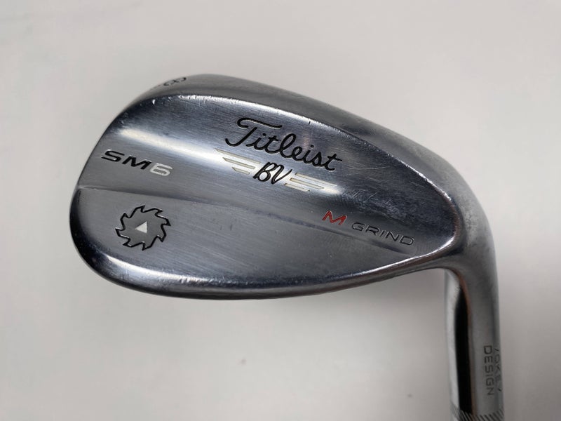 Titleist Vokey SM6 Tour Chrome Lob Wedge LW 58* 8 M-Grind AT SteelFiber Mens RH