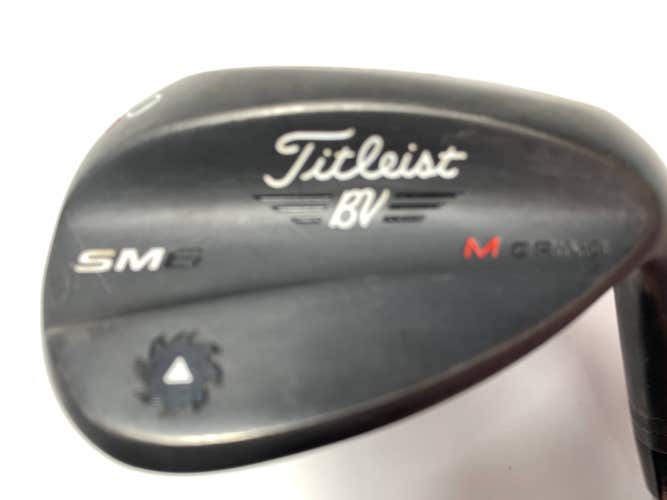 Titleist Vokey SM6 Jet Black Lob Wedge LW 60* 8 Bounce M-Grind Wedge Mens RH