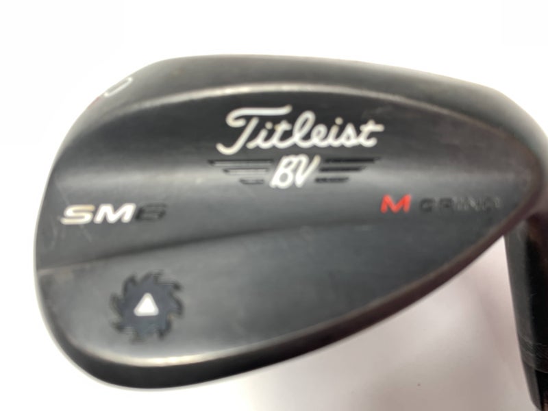Titleist Vokey SM6 Jet Black Lob Wedge LW 60* 8 Bounce M-Grind Wedge Mens RH