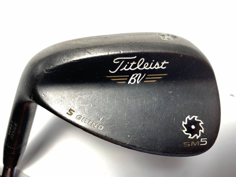 Titleist Vokey SM5 Raw Black Sand Wedge SW 56* 10 S-Grind Wedge Steel Mens RH