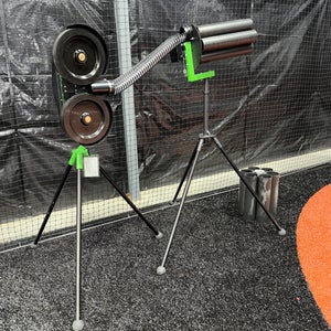 Spin ball Wizard 2 Wheel Pitching Machine & Baseball/Softball Auto Turret Feeders