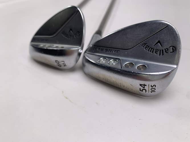 Callaway Jaws Raw Chrome Wedge Set 54* 10 | 60* 10 Recoil ESX 460 F2 Senior RH