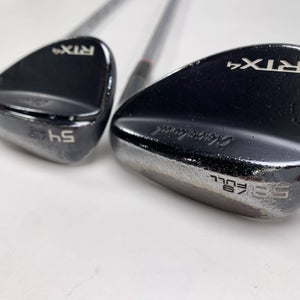 Cleveland RTX 4 Black Satin Wedge Set 54* 10| 58* 9 TT DG Tour Issue Mens RH