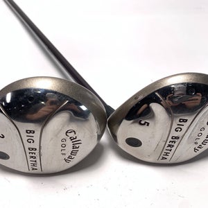 Callaway Big Bertha 2004 3 & 5 Fairway Wood Set 15* 18* 55g Ladies RH