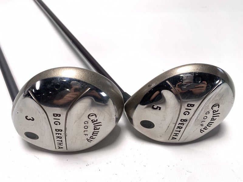 Callaway Big Bertha 2004 3 & 5 Fairway Wood Set 15* 18* 55g Ladies RH