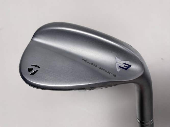 TaylorMade Milled Grind 3 Raw Chrome Gap Wedge GW 52* 9 TT DG S200 Stiff Mens RH