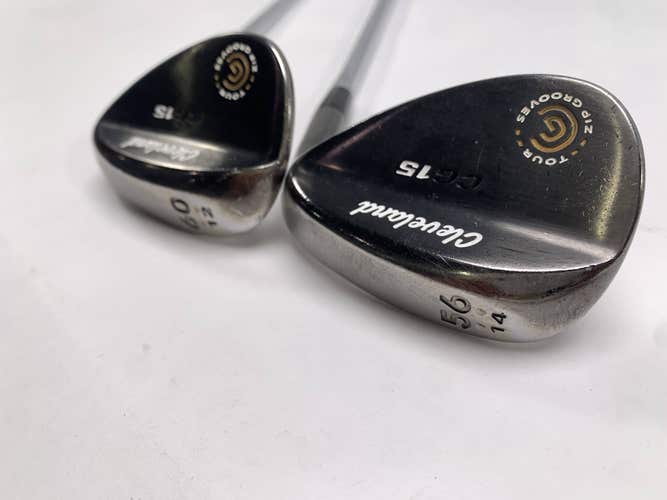 Cleveland CG15 Oil Can Wedge Set 56* 14 | 60* 12 Traction Wedge Steel Mens RH