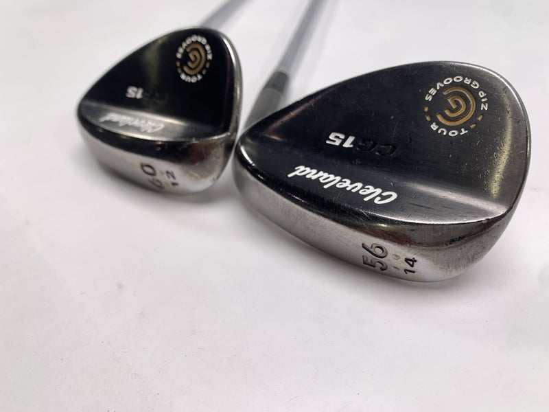 Cleveland CG15 Oil Can Wedge Set 56* 14 | 60* 12 Traction Wedge Steel Mens RH