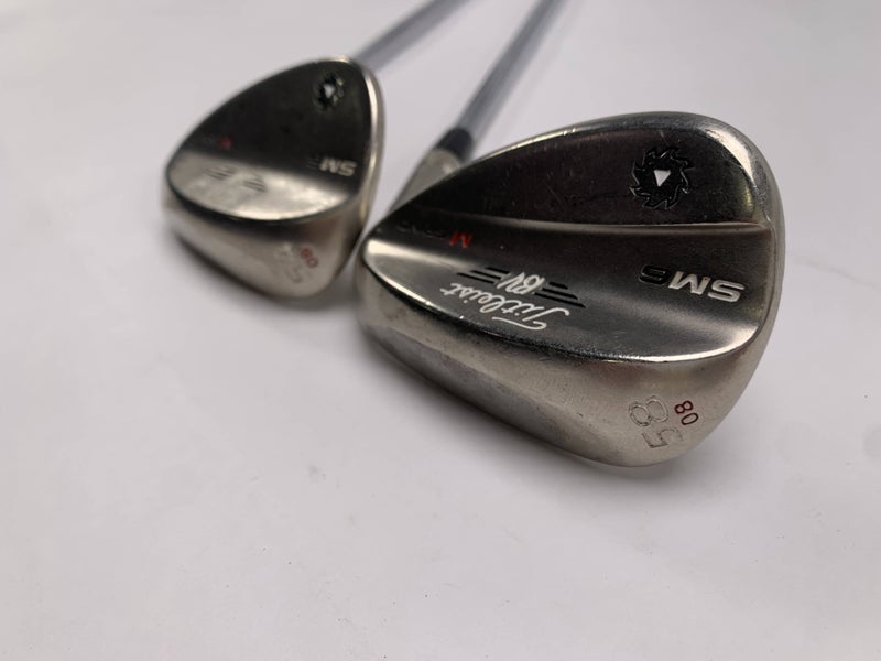 Titleist Vokey SM6 Tour Chrome Wedge Set 54* 8 | 58* 8 Wedge Steel Mens RH