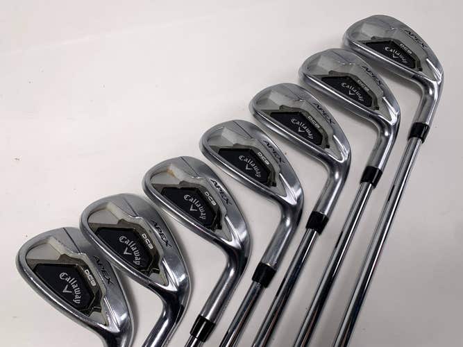 Callaway Apex DCB 21 Iron Set 5-PW+AW KBS Tour Regular Steel Mens RH