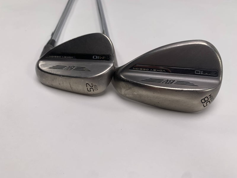 Titleist Vokey SM10 Nickel Wedge Set 52* 8 58* 8 Project X 5.5 Regular Mens RH