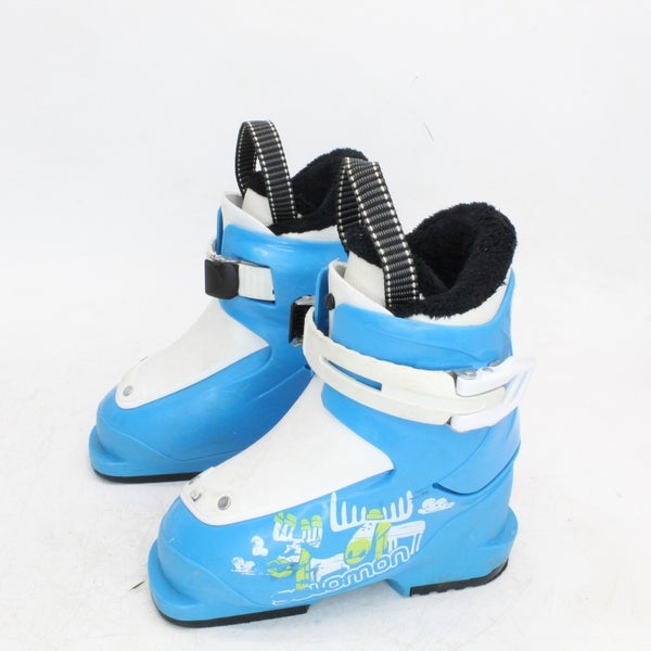 Salomon T1 Moose Kids Ski Boots - Size 9 / Mondo 15 Used