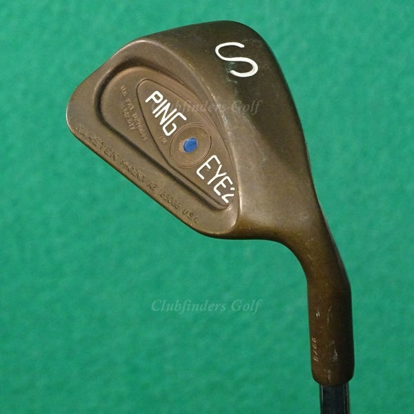 Ping Eye 2 BeCu Copper Blue Dot SW Sand Wedge Karsten Microtaper Steel Stiff
